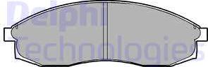 Delphi LP1013 - Brake Pad Set, disc brake www.autospares.lv