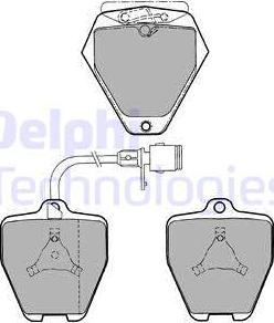 Delphi LP1024 - Brake Pad Set, disc brake www.autospares.lv