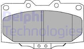 Delphi LP1020 - Brake Pad Set, disc brake www.autospares.lv