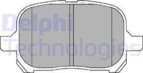 Delphi LP1144 - Brake Pad Set, disc brake www.autospares.lv