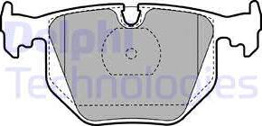 Delphi LP1143 - Brake Pad Set, disc brake www.autospares.lv