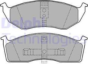 Delphi LP1164 - Bremžu uzliku kompl., Disku bremzes autospares.lv