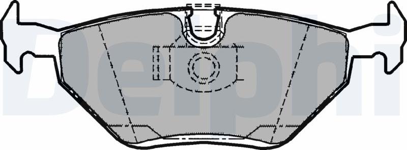 Delphi LP1107-17B1 - Bremžu uzliku kompl., Disku bremzes www.autospares.lv