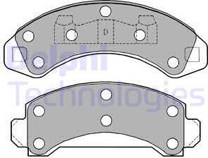 Delphi LP1173 - Bremžu uzliku kompl., Disku bremzes www.autospares.lv