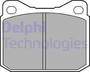 Delphi LP117 - Bremžu uzliku kompl., Disku bremzes autospares.lv