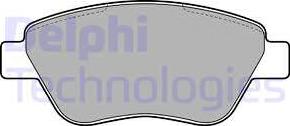 Delphi LP1899 - Тормозные колодки, дисковые, комплект www.autospares.lv