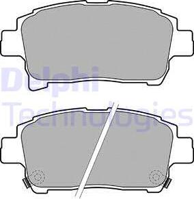 Delphi LP1896-18B1 - Brake Pad Set, disc brake www.autospares.lv