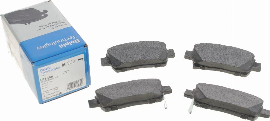 Delphi LP1896 - Brake Pad Set, disc brake www.autospares.lv