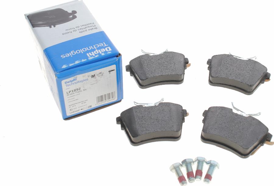 Delphi LP1892 - Brake Pad Set, disc brake www.autospares.lv