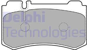 Delphi LP1842 - Bremžu uzliku kompl., Disku bremzes www.autospares.lv