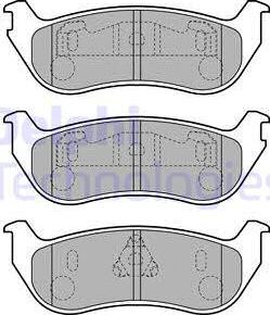 Delphi LP1859 - Тормозные колодки, дисковые, комплект www.autospares.lv