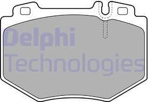 Delphi LP1851 - Bremžu uzliku kompl., Disku bremzes www.autospares.lv