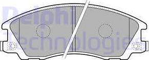 Delphi LP1853 - Brake Pad Set, disc brake www.autospares.lv