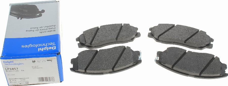 Delphi LP1857 - Brake Pad Set, disc brake www.autospares.lv