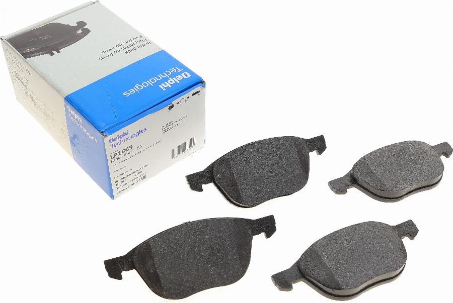 Delphi LP1869 - Brake Pad Set, disc brake www.autospares.lv