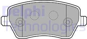 Delphi LP1865 - Brake Pad Set, disc brake www.autospares.lv