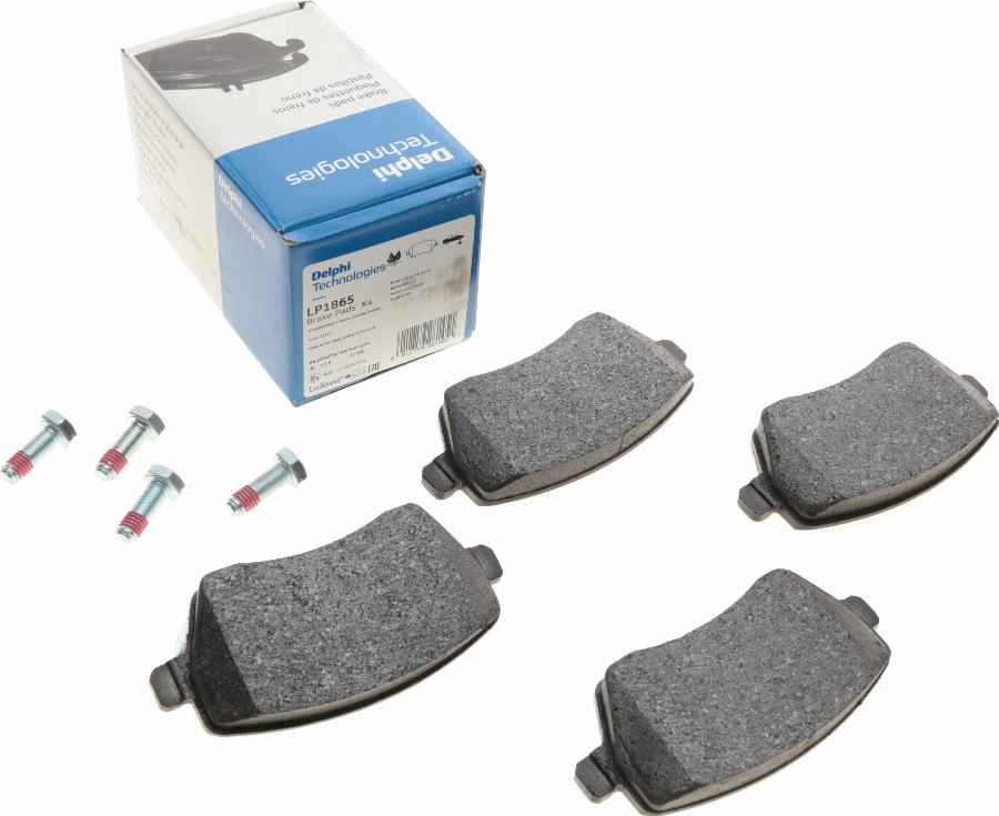 Delphi LP1865 - Brake Pad Set, disc brake www.autospares.lv