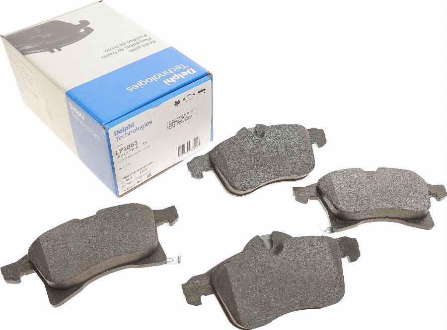 Delphi LP1861 - Brake Pad Set, disc brake www.autospares.lv