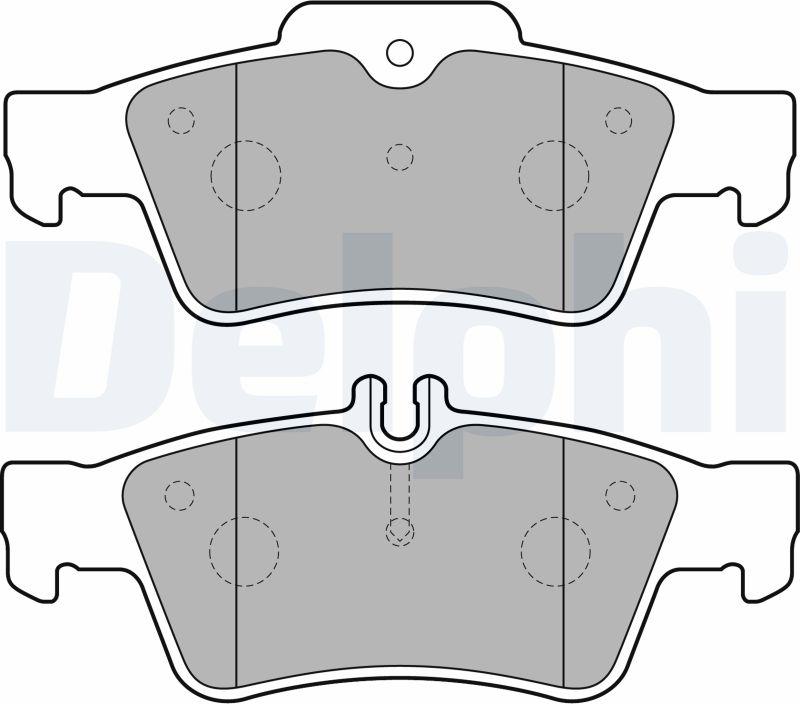 Delphi LP1868-17B1 - Bremžu uzliku kompl., Disku bremzes www.autospares.lv