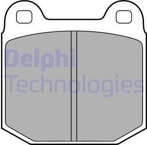 Delphi LP1814 - Brake Pad Set, disc brake www.autospares.lv