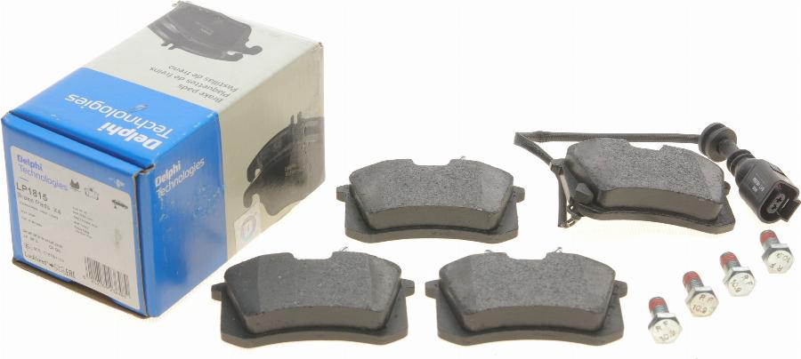 Delphi LP1815 - Brake Pad Set, disc brake www.autospares.lv