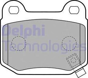 Delphi LP1839 - Brake Pad Set, disc brake www.autospares.lv