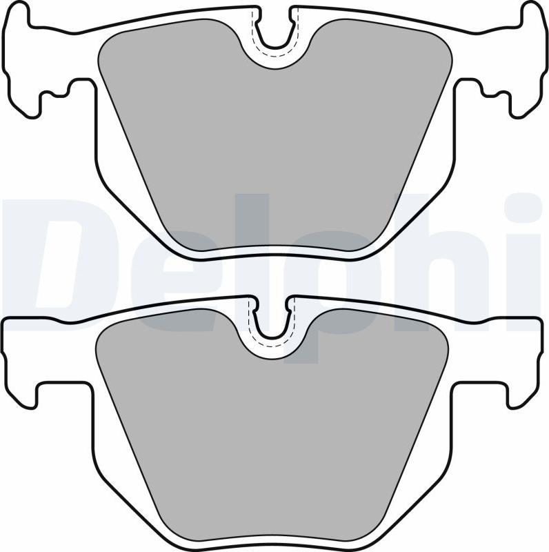 Delphi LP1834-17B1 - Bremžu uzliku kompl., Disku bremzes www.autospares.lv