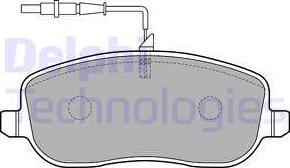 Delphi LP1836 - Bremžu uzliku kompl., Disku bremzes www.autospares.lv