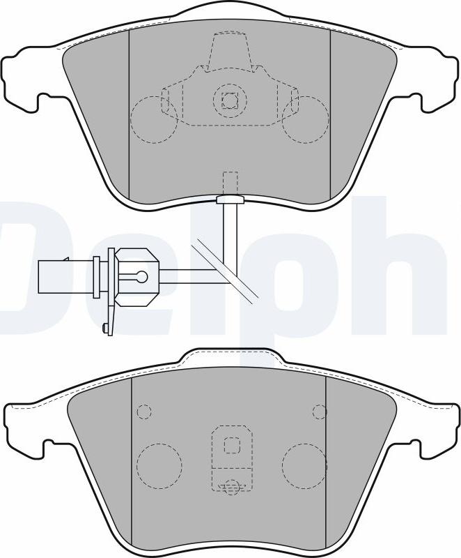 Delphi LP1825-17B1 - Bremžu uzliku kompl., Disku bremzes www.autospares.lv