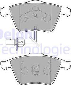 Delphi LP1825 - Bremžu uzliku kompl., Disku bremzes www.autospares.lv