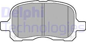 Delphi LP1302 - Brake Pad Set, disc brake www.autospares.lv