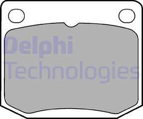 Delphi LP131 - Brake Pad Set, disc brake www.autospares.lv