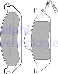 Delphi LP1299 - Brake Pad Set, disc brake www.autospares.lv