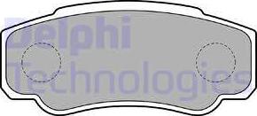 Delphi LP1790 - Brake Pad Set, disc brake www.autospares.lv