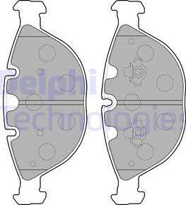 Delphi LP1798 - Bremžu uzliku kompl., Disku bremzes www.autospares.lv