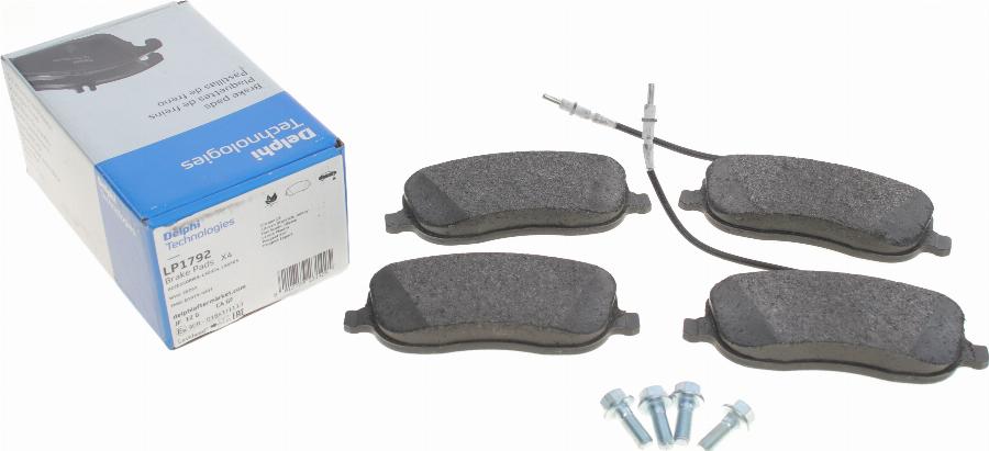 Delphi LP1792 - Brake Pad Set, disc brake www.autospares.lv