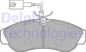 Delphi LP1749 - Brake Pad Set, disc brake www.autospares.lv