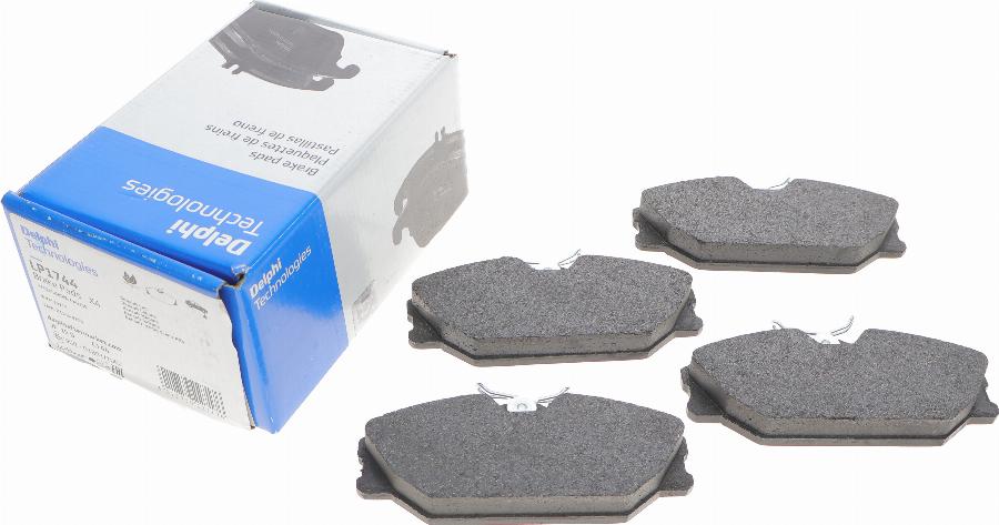 Delphi LP1744 - Brake Pad Set, disc brake www.autospares.lv