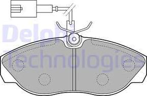 Delphi LP1748 - Brake Pad Set, disc brake www.autospares.lv