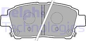 Delphi LP1742 - Brake Pad Set, disc brake www.autospares.lv