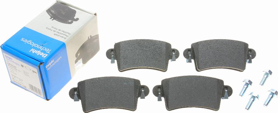 Delphi LP1747 - Brake Pad Set, disc brake www.autospares.lv