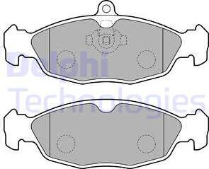 Delphi LP1755 - Тормозные колодки, дисковые, комплект www.autospares.lv