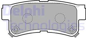 Delphi LP1765 - Brake Pad Set, disc brake www.autospares.lv