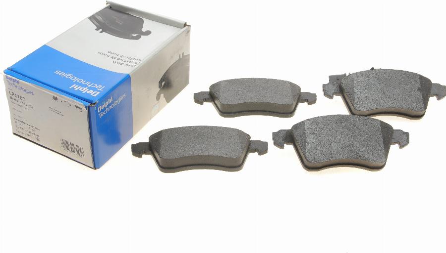 Delphi LP1707 - Brake Pad Set, disc brake www.autospares.lv