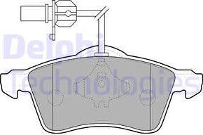 Delphi LP1707 - Bremžu uzliku kompl., Disku bremzes www.autospares.lv