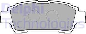 Delphi LP1710 - Brake Pad Set, disc brake www.autospares.lv