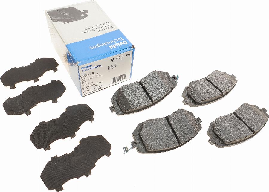 Delphi LP1718 - Brake Pad Set, disc brake www.autospares.lv