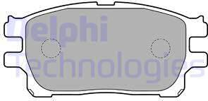 Delphi LP1784 - Brake Pad Set, disc brake www.autospares.lv