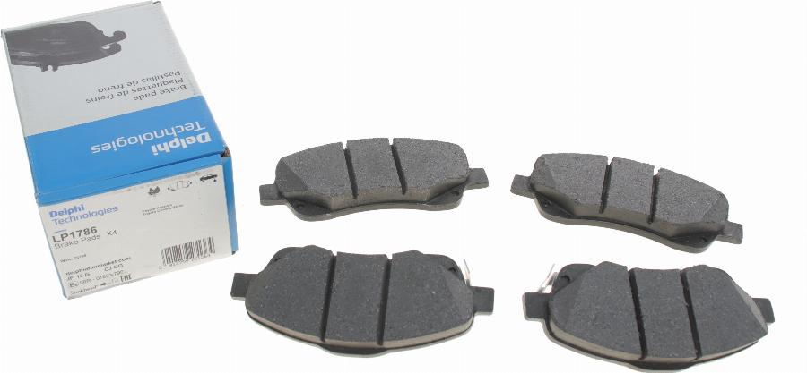 Delphi LP1786 - Brake Pad Set, disc brake www.autospares.lv