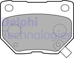 Delphi LP1780-18B1 - Bremžu uzliku kompl., Disku bremzes www.autospares.lv